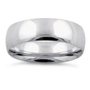Sterling Silver Wedding Band 6mm