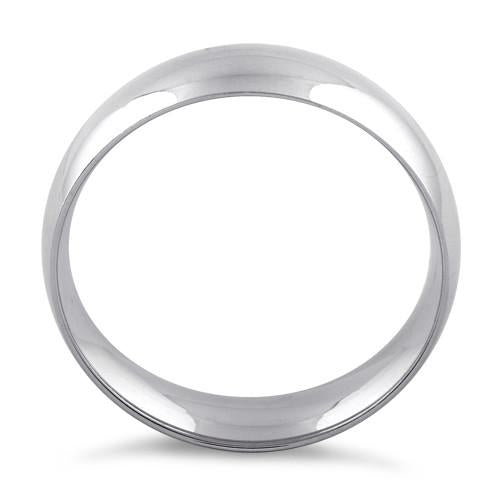 Sterling Silver Wedding Band 6mm