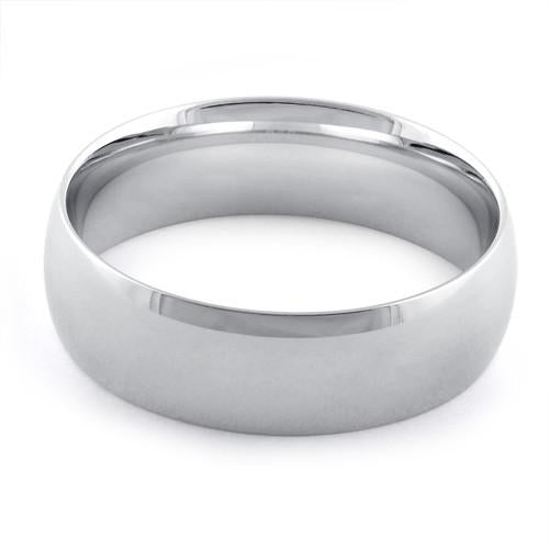 Sterling Silver Wedding Band 7mm