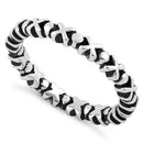 Sterling Silver X & O Stackable Ring