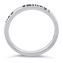 Sterling Silver "You make me feel like smiling!" Ring