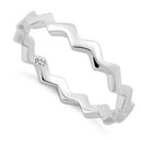 Sterling Silver Zig Zag Ring
