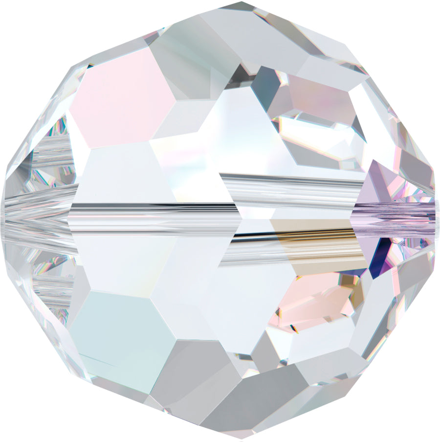 Swarovski Beads 5000 Round, 4MM, Crystal AB Pack of 15