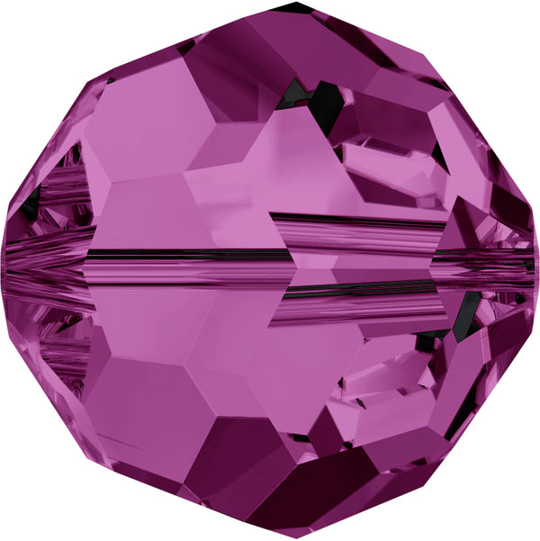 Swarovski Beads 5000 Round, 6MM, Amethyst - Pack of 10