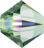 Swarovski Beads 5328 Bicone, 4MM, Peridot AB 2x - Pack of 25