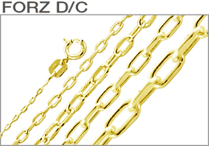 Sterling Silver Gold Plated Forz D/C Chains