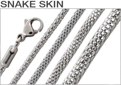 Stainless Steel Snake Skin Mesh Chains
