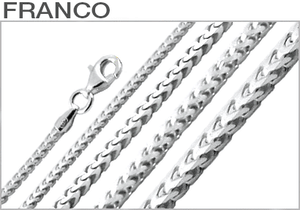 Sterling Silver Franco Chains