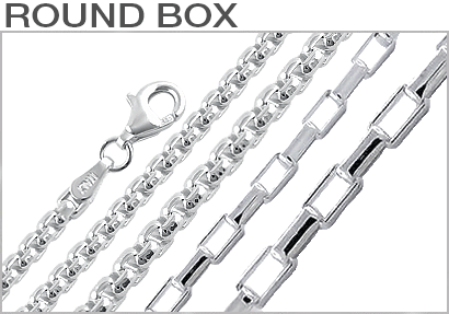 Sterling Silver Round Box Chains