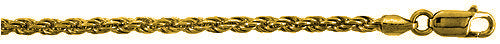 14K Gold Plated Sterling Silver Rope Chain 3.2MM