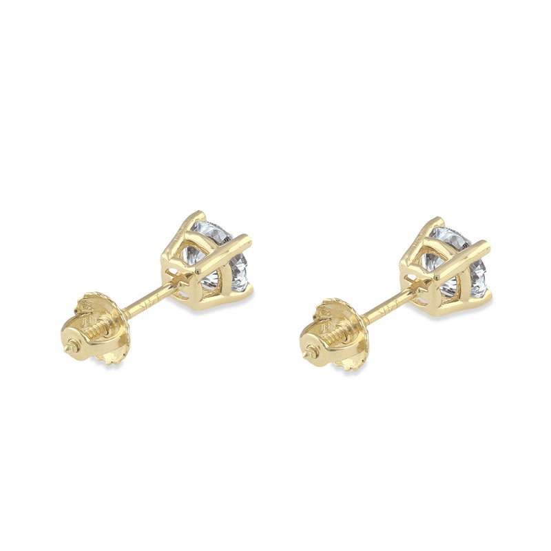 14K Gold 1 1/2 ct. tw. Lab Grown Diamond Earrings