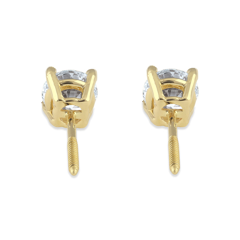 14K Gold 1 1/2 ct. tw. Lab Grown Diamond Earrings
