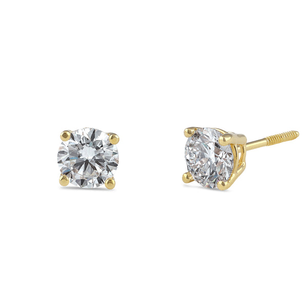 14K Gold 2.00 ct. tw. Lab Grown Diamond Earrings