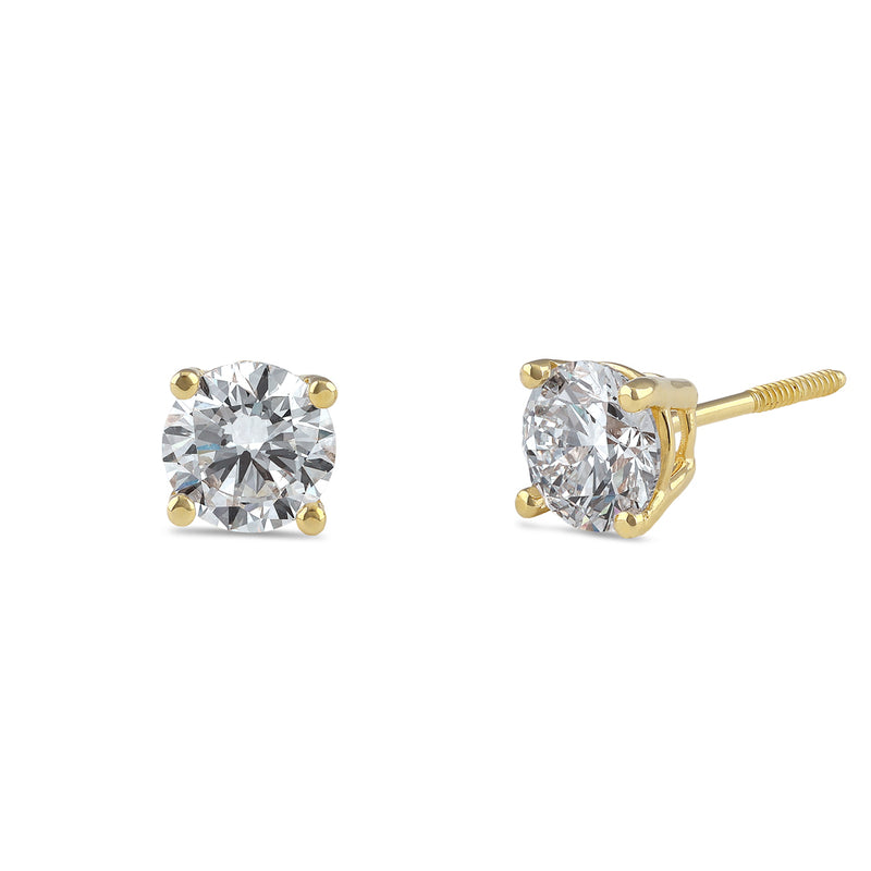 14K Gold 2.00 ct. tw. Lab Grown Diamond Earrings