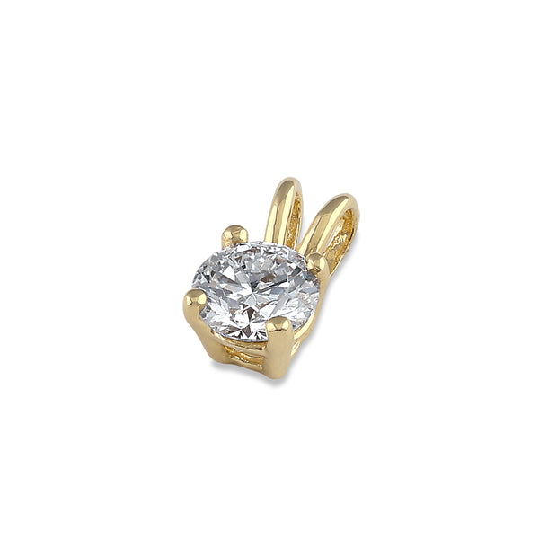 14K Gold 1/3 ct. Lab Grown Diamond Pendant