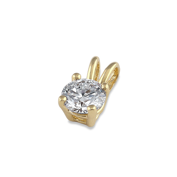 14K Gold 1/2 ct. Lab Grown Diamond Pendant