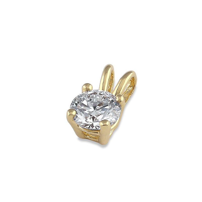 14K Gold 1/2 ct. Lab Grown Diamond Pendant