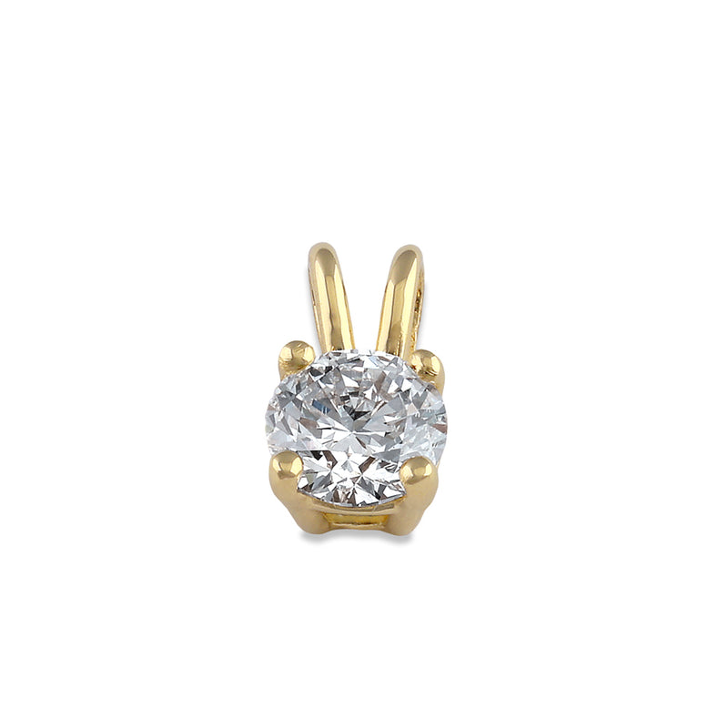 14K Gold 1/2 ct. Lab Grown Diamond Pendant