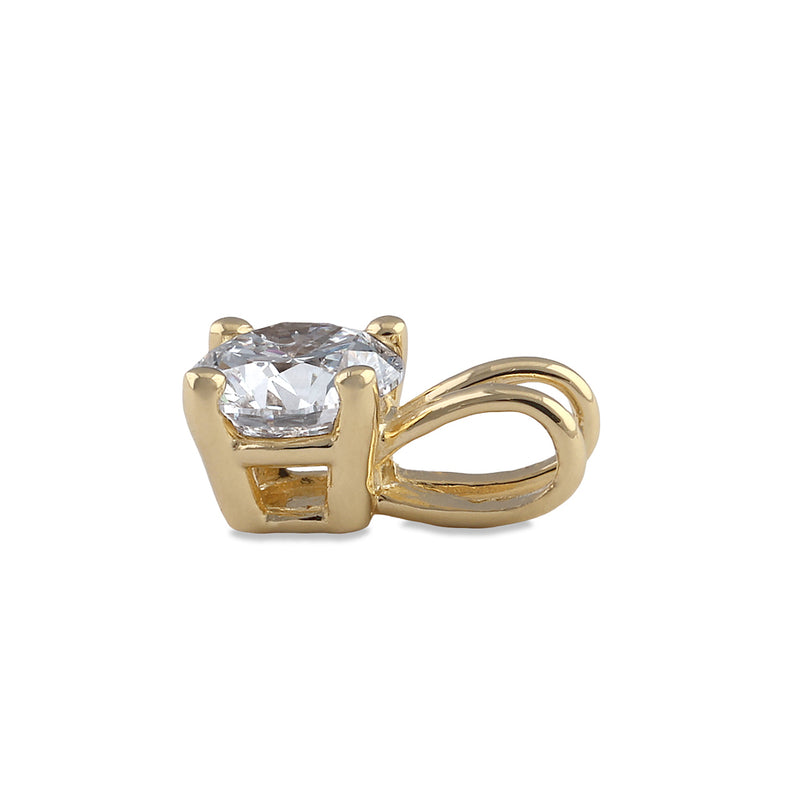 14K Gold 1/2 ct. Lab Grown Diamond Pendant