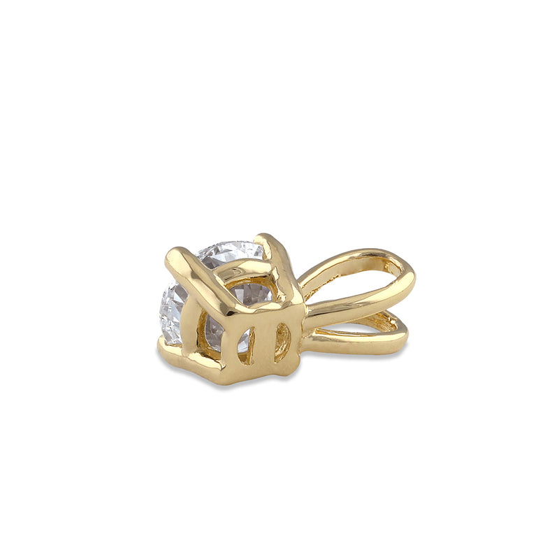 14K Gold 1/2 ct. Lab Grown Diamond Pendant