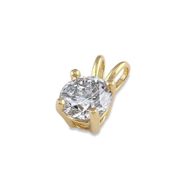 14K Gold 3/4 ct. Lab Grown Diamond Pendant