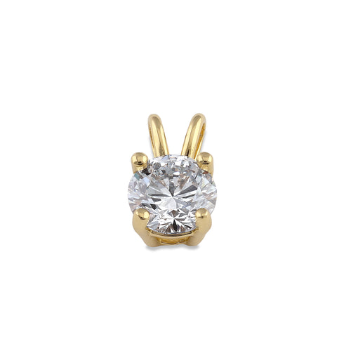 14K Gold 3/4 ct. Lab Grown Diamond Pendant