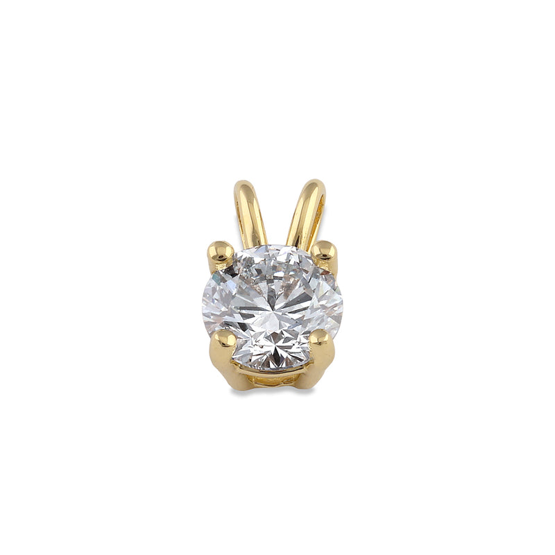 14K Gold 3/4 ct. Lab Grown Diamond Pendant