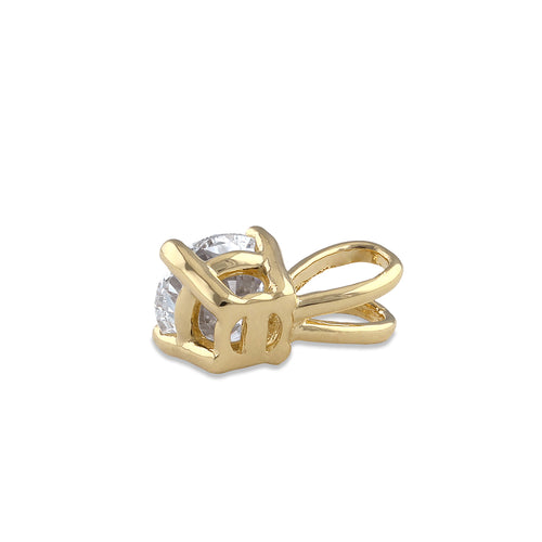 14K Gold 3/4 ct. Lab Grown Diamond Pendant