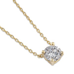 14K Gold 1 1/2 ct. Lab Grown Diamond Necklace