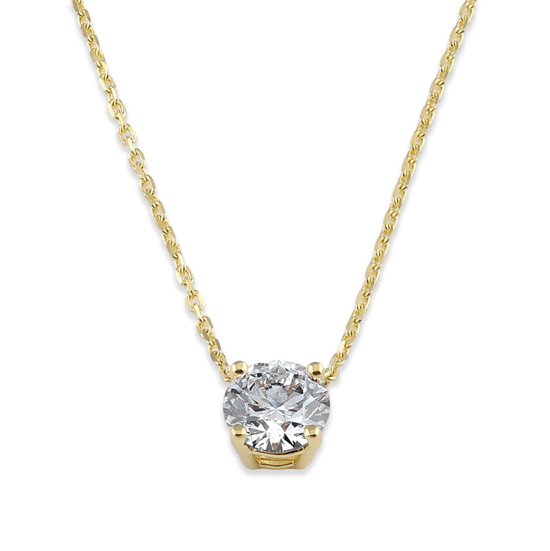 14K Gold 1 1/2 ct. Lab Grown Diamond Necklace