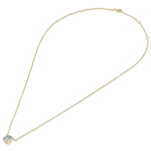14K Gold 1 1/2 ct. Lab Grown Diamond Necklace