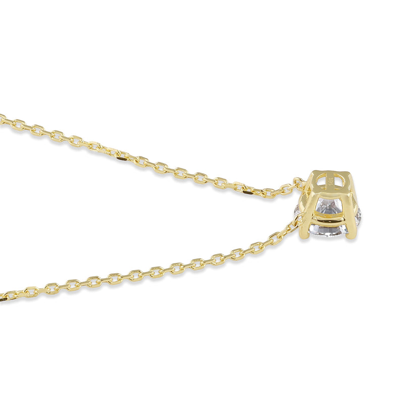 14K Gold 1 1/2 ct. Lab Grown Diamond Necklace