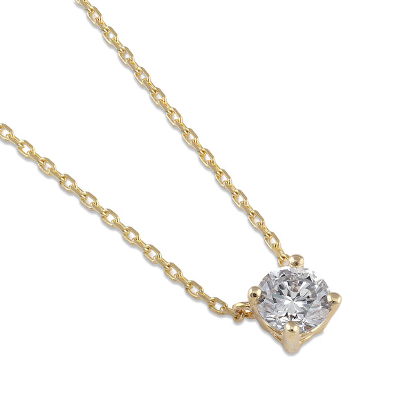 14K Gold 1/2 ct. Lab Grown Diamond Necklace