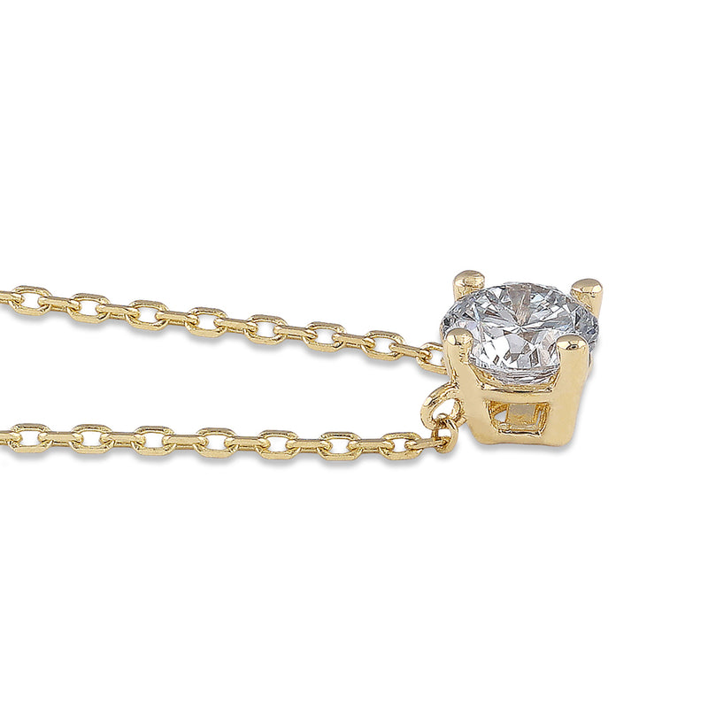 14K Gold 1/2 ct. Lab Grown Diamond Necklace