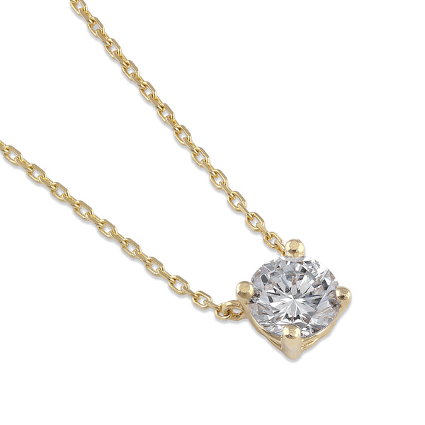 14K Gold 3/4 ct. Lab Grown Diamond Necklace