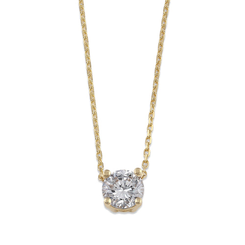 14K Gold 3/4 ct. Lab Grown Diamond Necklace