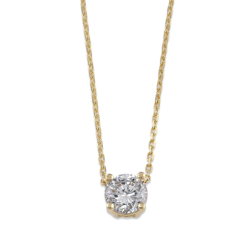 14K Gold 3/4 ct. Lab Grown Diamond Necklace