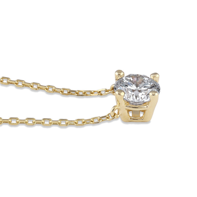 14K Gold 3/4 ct. Lab Grown Diamond Necklace