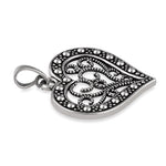 Sterling Silver Heart Filigree Pendant