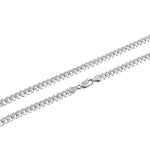 Sterling Silver Flat Curb Chain Necklace 6.0mm