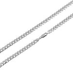 Sterling Silver Flat Curb Chain Necklace 8.6mm