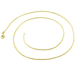 14K Gold Plated Sterling Silver Glitter Snake Chain 1.25mm