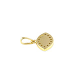 Solid 14K Gold Evil Eye Hand Painted Pendant