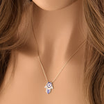 Solid 14K Gold Hand Painted Hamsa Necklace
