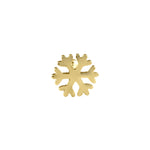 Solid 14K Gold Snowflake Nose Stud