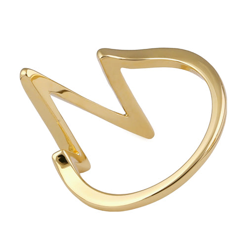 Solid 14K Gold Heartbeat Ring