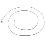 Rhodium Sterling Silver Glitter Snake Chain 1.25mm
