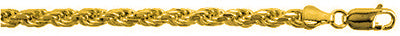 14K Gold Plated Sterling Silver Rope Chain 4MM