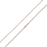 14K Rose Gold Plated Sterling Silver Rollo Chain 2.8MM