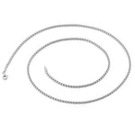 Sterling Silver Round Box Chain Necklace 5.3mm
